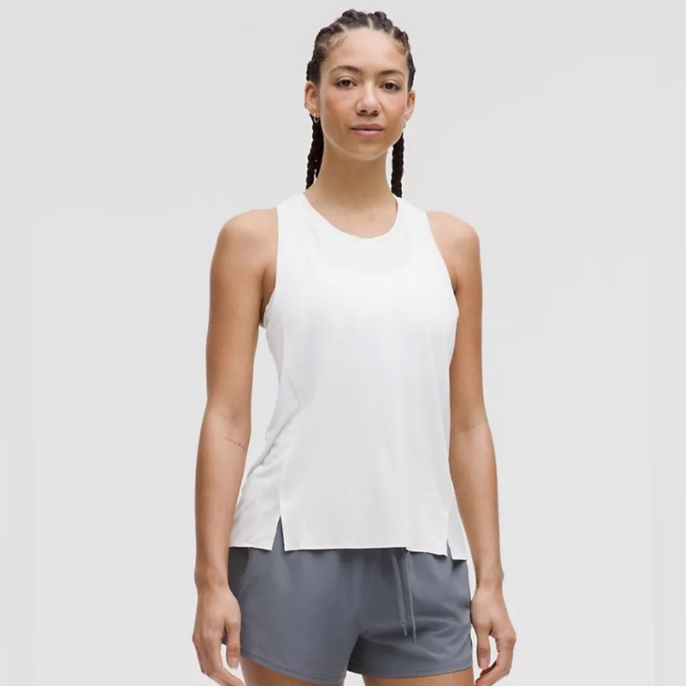 Lululemon Athletica White Mesh Racerback Top-XL